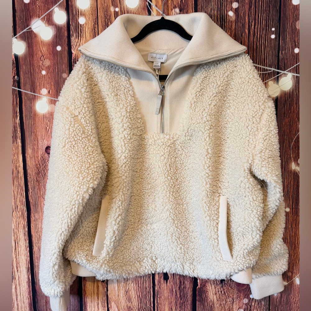 Kit and Ace Cream Teddy Jacket